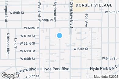 Map image of the property - 6117 S Victoria Ave