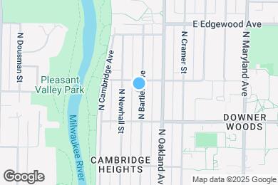 Map image of the property - 3355 N Bartlett Ave