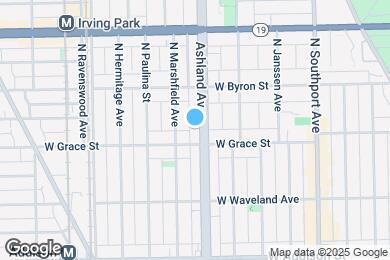 Map image of the property - 3812 N Ashland Ave