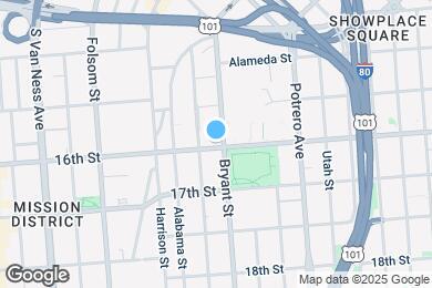 Map image of the property - 1698 Bryant St