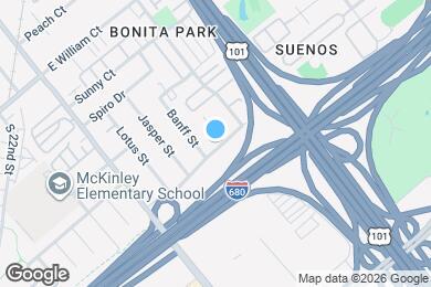 Map image of the property - 1343 Herald Ave