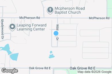 Map image of the property - 10636 Wild Oak Dr