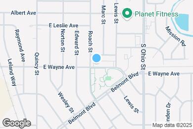 Map image of the property - 815 E Wayne Ave
