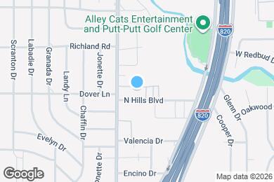 Map image of the property - 1604 N Hills Blvd
