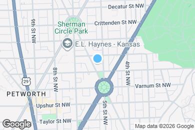 Map image of the property - 4411 Illinois Ave NW