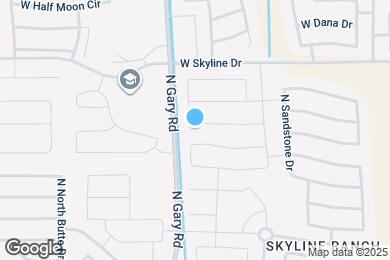 Map image of the property - 1271 W Desert Valley Dr