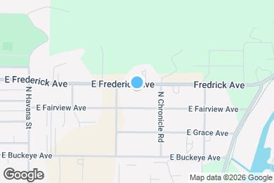 Map image of the property - 4720 E Frederick Ave