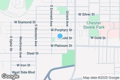 Map image of the property - 1032 W Gold St