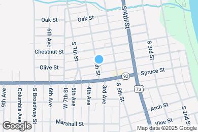 Map image of the property - 529 Olive St