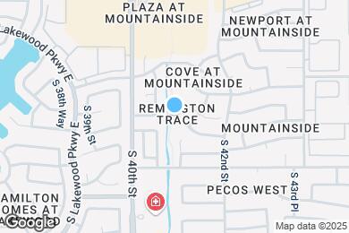Map image of the property - 4102 E Tanglewood Dr