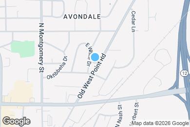 Map image of the property - 303 Old West Point Rd