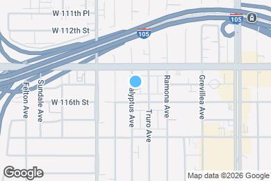 Map image of the property - 11516 Eucalyptus Ave