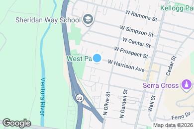 Map image of the property - 287 W Mission Ave