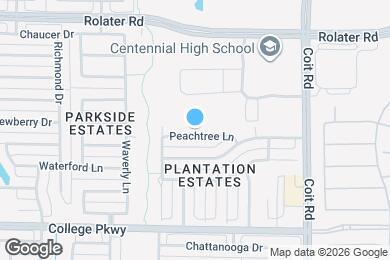 Map image of the property - 12014 Peachtree Ln
