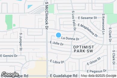 Map image of the property - 1821 E La Donna Dr