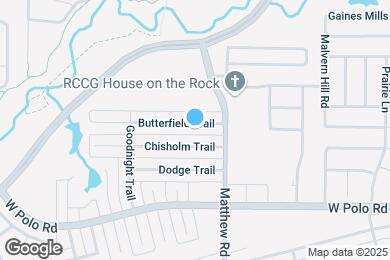 Map image of the property - 1817 Butterfield Trail