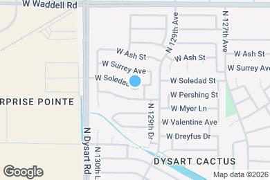 Map image of the property - 12919 W Soledad St