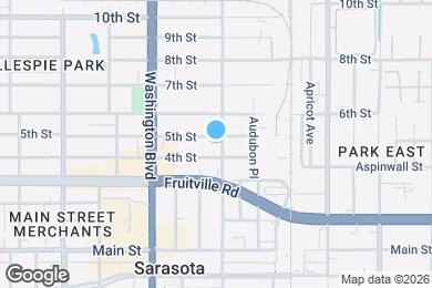 Map image of the property - 431 N East Ave