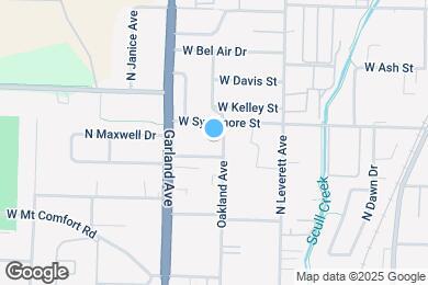 Map image of the property - 1627 Oakland Ave