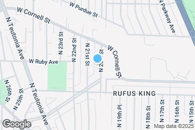 Map image of the property - 4481 N 20th St