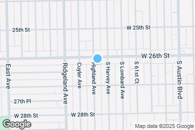 Map image of the property - 2611 Highland Ave