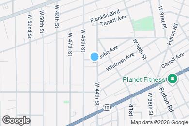 Map image of the property - 1882 W 44th St