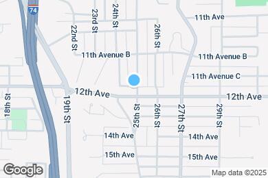Map image of the property - 1193 25th St