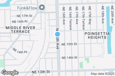 Map image of the property - 1539 NE 15th Ave