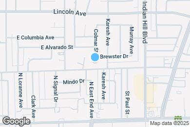 Map image of the property - 1327 E Kingsley Ave