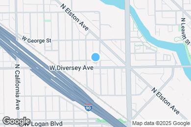 Map image of the property - 2509 W Diversey Ave