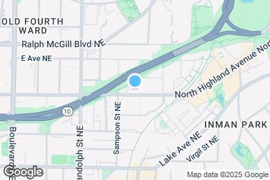 Map image of the property - 696 Highland Ave NE