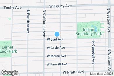 Map image of the property - 2704 W Lunt Ave