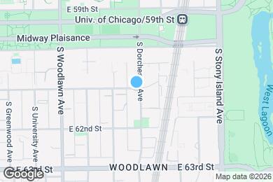 Map image of the property - 6100 S Dorchester Ave