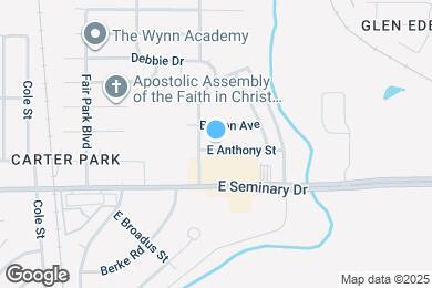 Map image of the property - 1309 E Anthony St