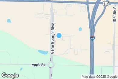Map image of the property - Clear Creek Springdale Apartments
