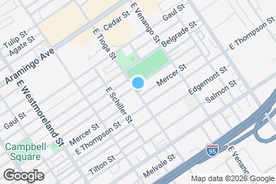 Map image of the property - 2613 E Tioga St