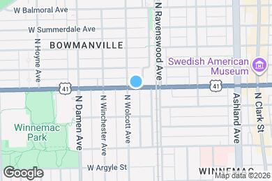 Map image of the property - 1829 W Foster Ave