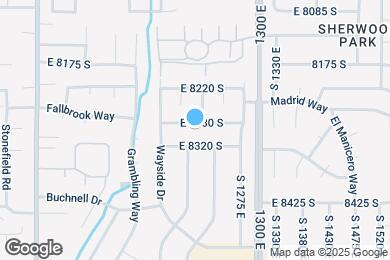 Map image of the property - 1212 E 8280 S