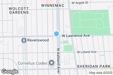 Map image of the property - 1619 W Lawrence Ave