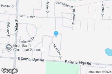 Map image of the property - 709 Emerson Dr