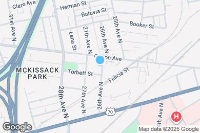 Map image of the property - 606 26th Ave N