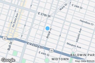 Map image of the property - 412 E 40th St