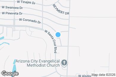 Map image of the property - 8217 W Coronado Dr