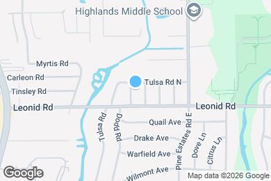 Map image of the property - 10735 Merida Dr