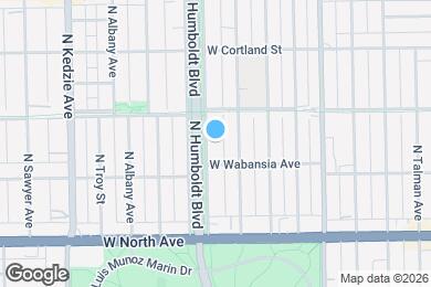 Map image of the property - 1723 N Humboldt Blvd