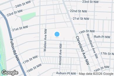 Map image of the property - 1215 19th St NW