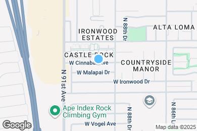 Map image of the property - 8931 W Cinnabar Ave