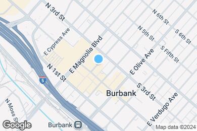 Map image of the property - Burbank Center Apartments