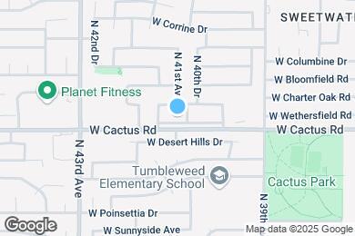 Map image of the property - 4102 W Cactus Rd