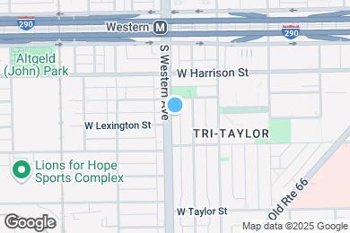 Map image of the property - 721 S Western Ave